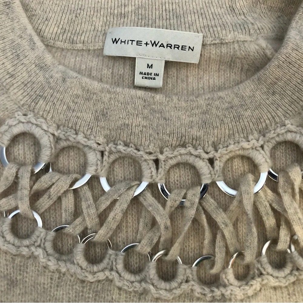 White + Warren Cashmere Sweater - Picture 4 of 7